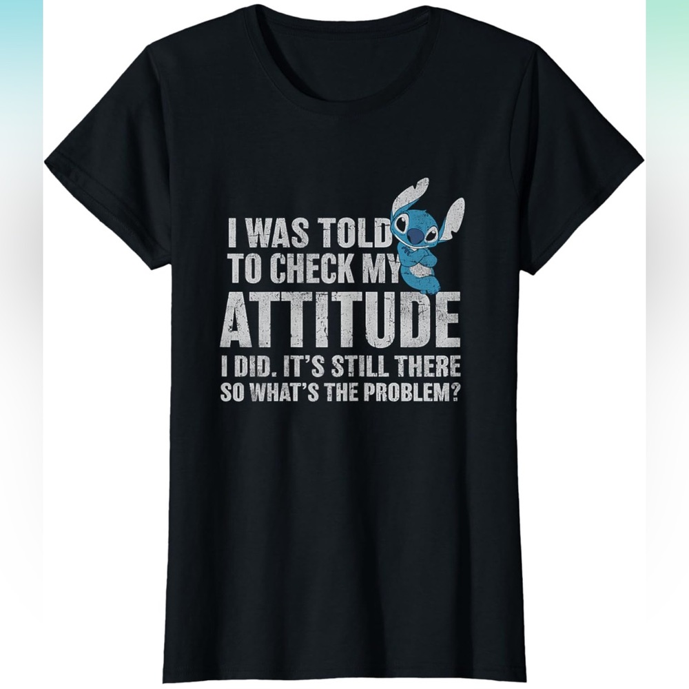 Disney Lilo & Stitch Attitude Problem Alien T-Shirt